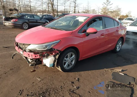2016 Chevrolet Cruze Lt Auto из США, поврежденный, VIN 1G1BE5SM6G7275356